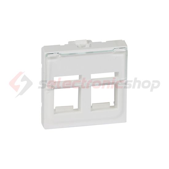 Mosaic adapterkeret 2xKeystone adatcsatlalkozóhoz fehér LEGRAND - 078610