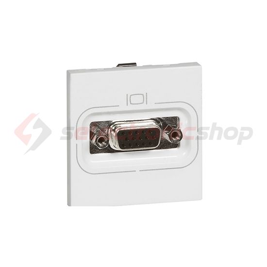 Mosaic adatcsatlakozó betét közp. fedéllel HD15 2m kábellel műanyag fehér LEGRAND - 078757