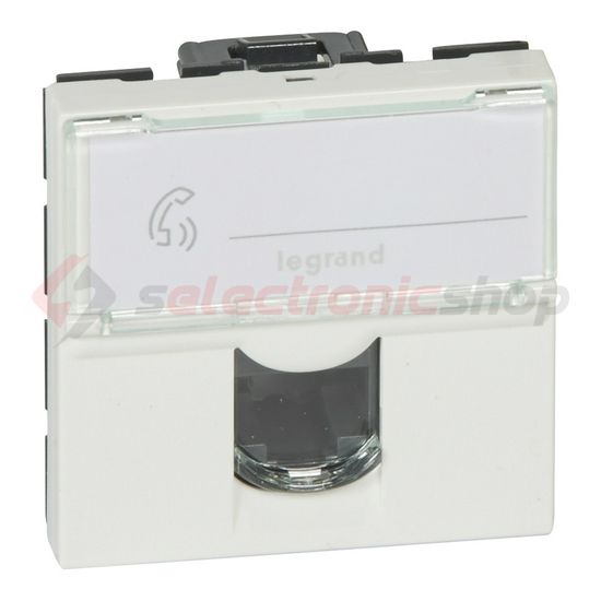 Mosaic adatcsatlakozó dugalj modul UTP RJ45 8(8) Cat5e fehér bepattintás LEGRAND - 076554