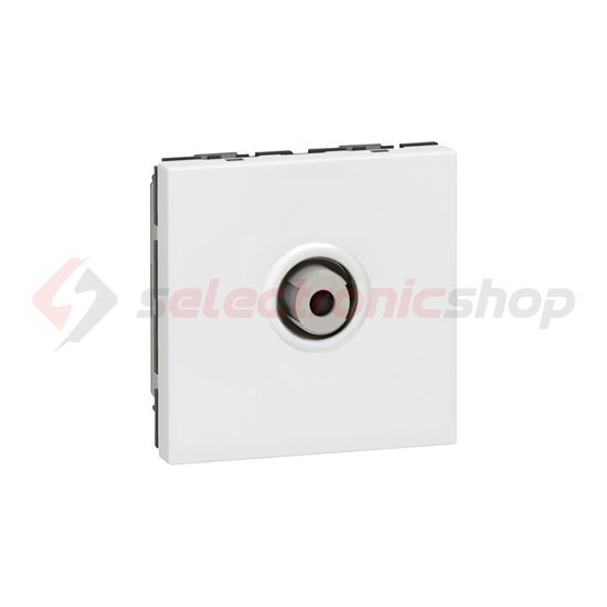 Mosaic antenna aljzat modul F TV süllyesztett fehér 1-kimenet végzáró 1dB/860MHz LEGRAND - 078780