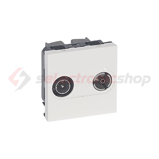 Mosaic antenna aljzat modul TV-R süllyesztett 2-kimenet átmenő 14dB/860MHz LEGRAND - 078787