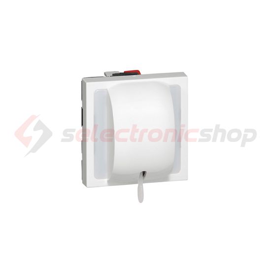 Mosaic N106 nyomó 2M betét közp. fedéllel 1- húzózsinór 1v fehér IP20 süllyesztett dmax. LEGRAND - 077044