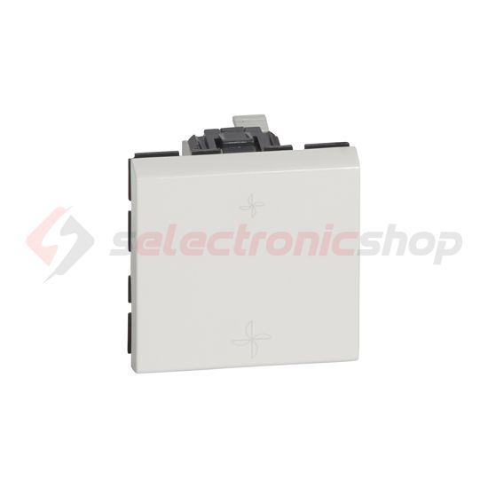Mosaic ventilátorvezérlő kapcsoló moduláris 250V 10A modultartó fehér LEGRAND - 077027