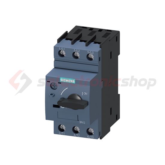 Motorvédő kapcsoló 3P 0.45-0.63A-hő 100kA fix mágneses csavaros SIRIUS SIEMENS - 3RV2011-0GA10