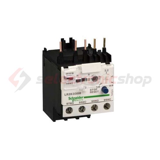 Motorvédő relé (hőkioldó) 3.7-5.5A 1-ny 1-z ráépíthető/önállóan szerelhető TeSys LR2-K Schneider - LR2K0312