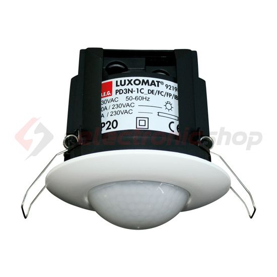 Mozgásérzékelő álmennyezetbe 360° PIR 10m-érzékelésátmérő 2300W 230V fehér IP20 PD3N-1C-DE B.E.G. - 92196