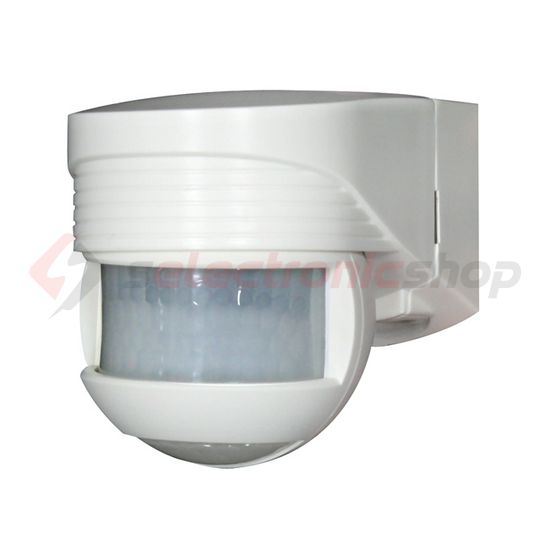 Mozgásérzékelő kültéri falra 12x10m 140° PIR 1000W 230V fehér IP44 LC-Click-N 140 B.E.G. - 91001