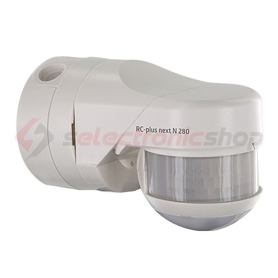 Mozgásérzékelő kültéri falra 20x20m 280° PIR 3000W 240V fehér IP54 RC-plus next N 280 B.E.G. - 93341