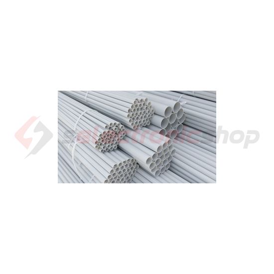 MÜI védőcső vastagfalú 2,5m 36mm/ szürke merev BUDVILL - CSŐ0005