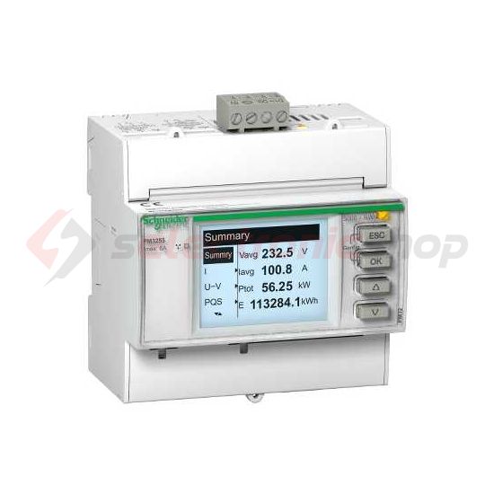 Multifunkciós teljesítménymérő sorolható MODBUS 6A áramváltós 50-330V PowerLogic PM3000 Schneider - METSEPM3250