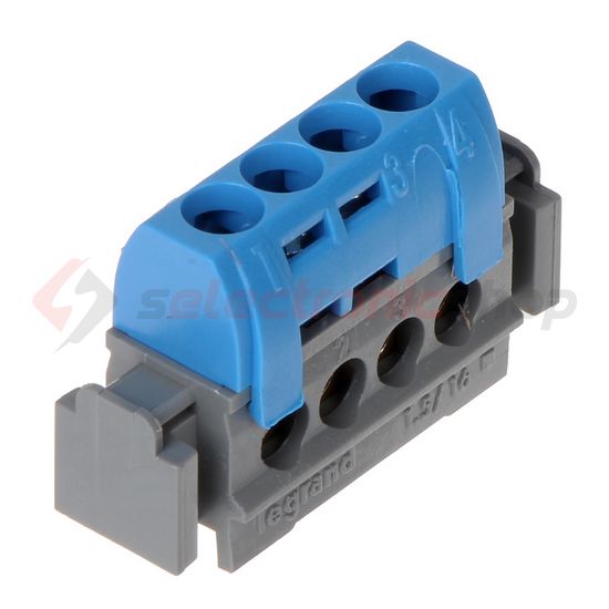 N-sín 4P csavaros 4csatl./16mm2 kalapsínre Lexic LEGRAND - 004840