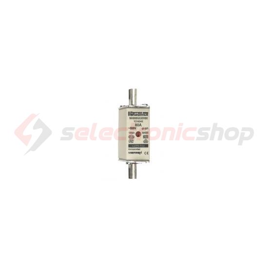 NH biztosítóbetét NH00 80A gL/gG 500V középső-kioldásjelzéssel NH000GG50V80 MERSEN - Y216543H (370680)