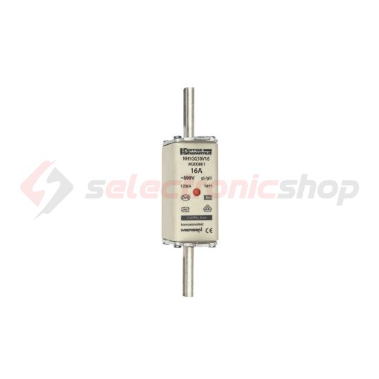 NH biztosítóbetét NH1 100A gL/gG 500V homlokoldali-kioldásjelzéssel NH1GG50V100 MERSEN - X216703C (371690)