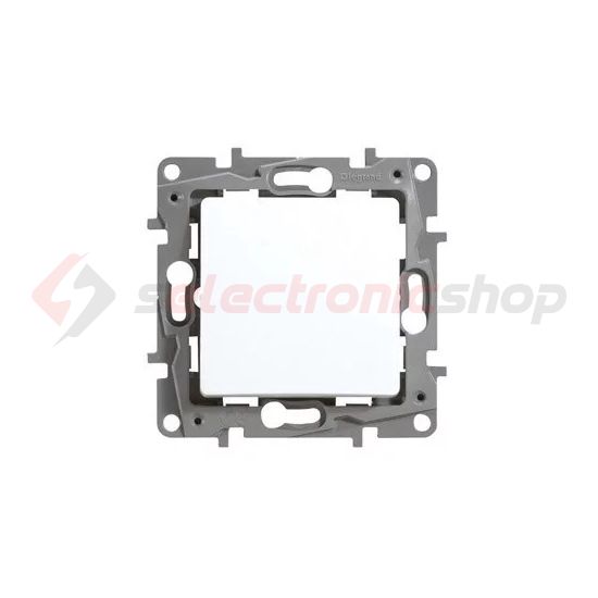 Niloé 106 váltókapcsoló betét közp. fedéllel fehér süllyesztett rugós IP44 1- LEGRAND - 764514