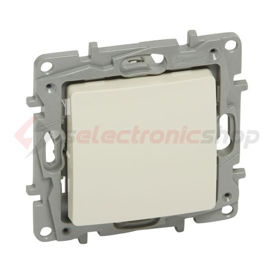 Niloé 107 keresztkapcsoló betét bézs süllyesztett IP20 1- billentyű/gomb LEGRAND - 764604