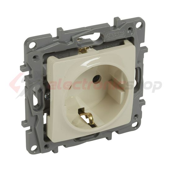 Niloé 162 dugalj földelt központi fedlap bézs IP31 süllyesztett szorítókapcsos LEGRAND - 764639