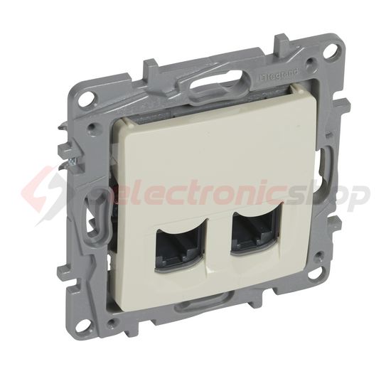 Niloé adatcsatlakozó dugalj UTP 2xRJ45 8(8) Cat6 csavaros LEGRAND - 764674