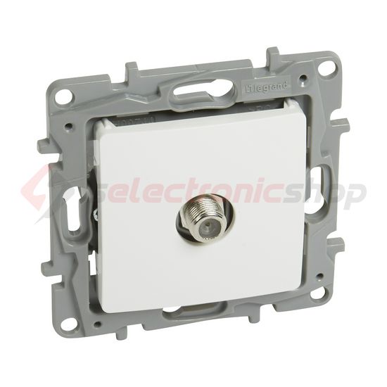 Niloé antenna aljzat F-F TV csillagpontos süllyesztett fehér 1-kimenet végzáró 1dB/860MHz LEGRAND - 764549