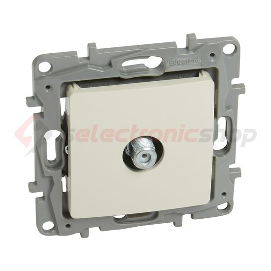 Niloé antenna aljzat F TV csillagpontos süllyesztett bézs 1-kimenet végzáró 1dB/860MHz LEGRAND - 764650