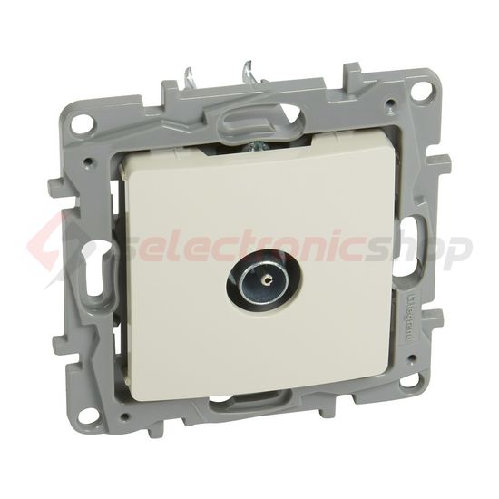 Niloé antenna aljzat TV csillagpontos süllyesztett bézs 1-kimenet végzáró 1dB/860MHz LEGRAND - 764651