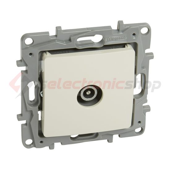 Niloé antenna aljzat TV körmös süllyesztett bézs 1-kimenet MM-végzáró 10dB/860MHz LEGRAND - 764655