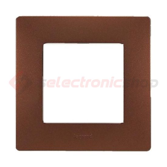 Niloé keret 1-es kakaóbarna vízszintes és függőleges műanyag LEGRAND - 397071