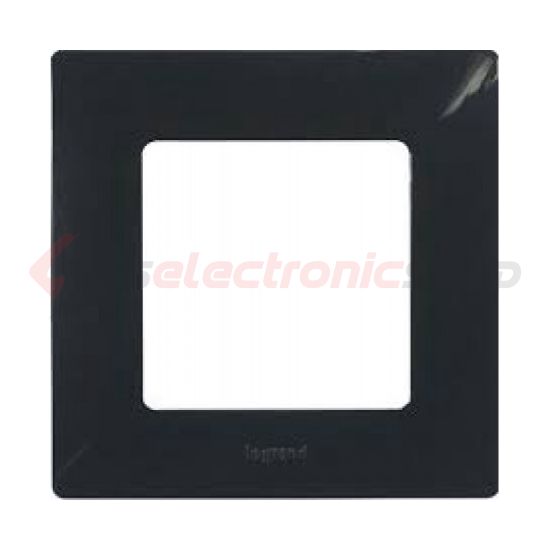 Niloé keret 1-es ónix fekete vízszintes és függőleges műanyag LEGRAND - 397051