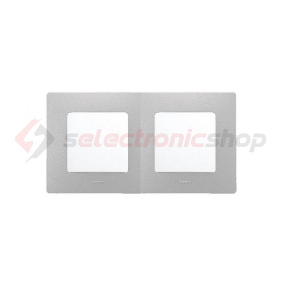 Niloé keret 2-es alumínium vízszintes és függőleges műanyag LEGRAND - 397042