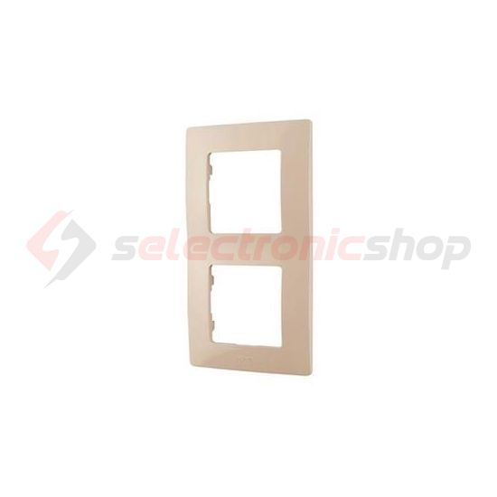 Niloé keret 2-es bézs vízszintes és függőleges műanyag LEGRAND - 665012