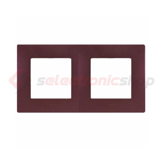 Niloé keret 2-es padlizsánlila vízszintes és függőleges műanyag LEGRAND - 397082