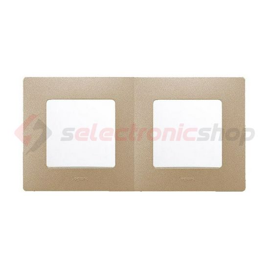 Niloé keret 2-es pezsgő vízszintes és függőleges műanyag LEGRAND - 397062