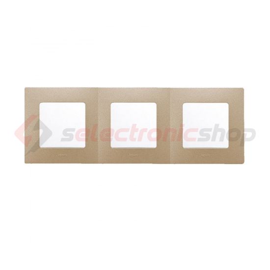 Niloé keret 3-as pezsgő vízszintes és függőleges műanyag LEGRAND - 397063
