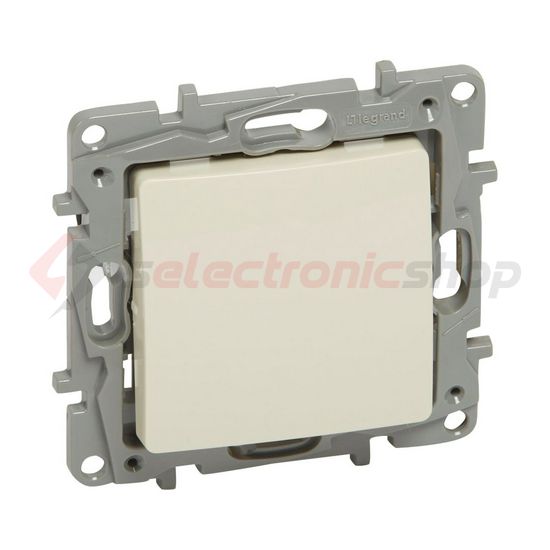 Niloé N106 nyomó betét 1- billentyűs 1v bézs IP20 jelzőfény süllyesztett dmax. műanyag LEGRAND - 764622