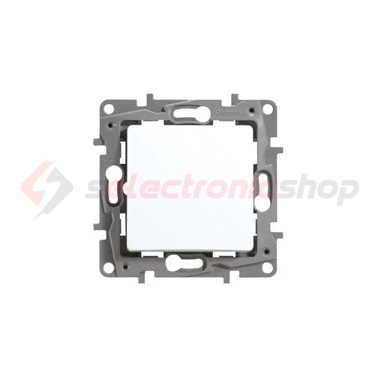 Niloé N106 nyomó betét közp. fedéllel 1- nyomógomb 1z-1ny fehér IP44 süllyesztett dmax. LEGRAND - 764515