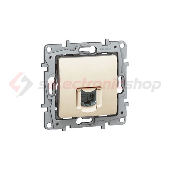 Niloé telefon csatlakozó betét közp. fedéllel RJ11 műanyag bézs LEGRAND - 764669