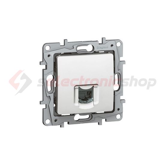 Niloé telefon csatlakozó betét közp. fedéllel RJ11 műanyag fehér LEGRAND - 764569