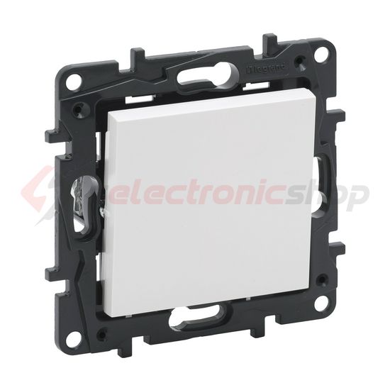 NiloéStep 106 váltókapcsoló betét közp. fedéllel fehér süllyesztett rugós IP20 LEGRAND - 863106