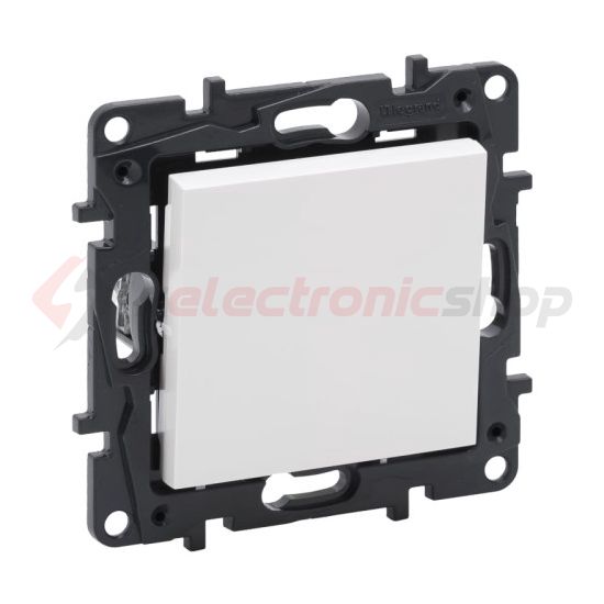 NiloéStep 107 keresztkapcsoló betét közp. fedéllel fehér süllyesztett rugós IP20 LEGRAND - 863107