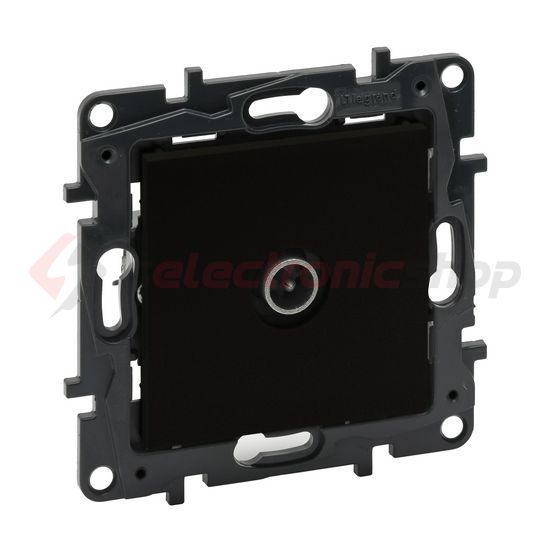 NiloéStep antenna aljzat TV csillagpontos 1x végzáró süllyesztett 1dB/860MHz fekete LEGRAND - 863574