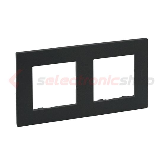 NiloéStep keret 2-egység vízszintes és függőleges műanyag antracit kezeletlen LEGRAND - 863792