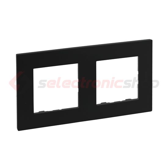 NiloéStep keret 2-egység vízszintes és függőleges műanyag fekete kezeletlen LEGRAND - 863592