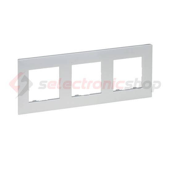 NiloéStep keret 3-egység vízszintes és függőleges műanyag alumínium kezeletlen LEGRAND - 863393