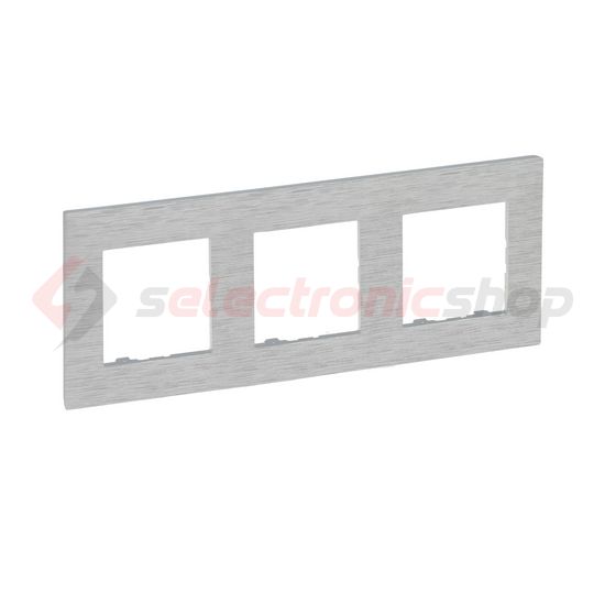 NiloéStep keret csiszolt alumínium 3-egység vízszintes és függőleges műanyag kezeletlen LEGRAND - 863893