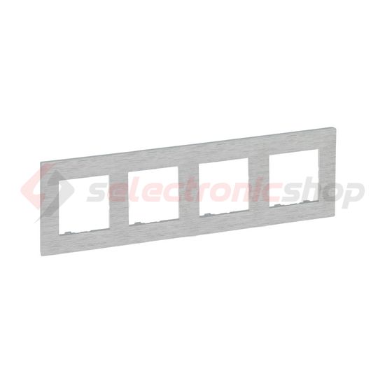 NiloéStep keret csiszolt alumínium 4-egység vízszintes és függőleges műanyag kezeletlen LEGRAND - 863894