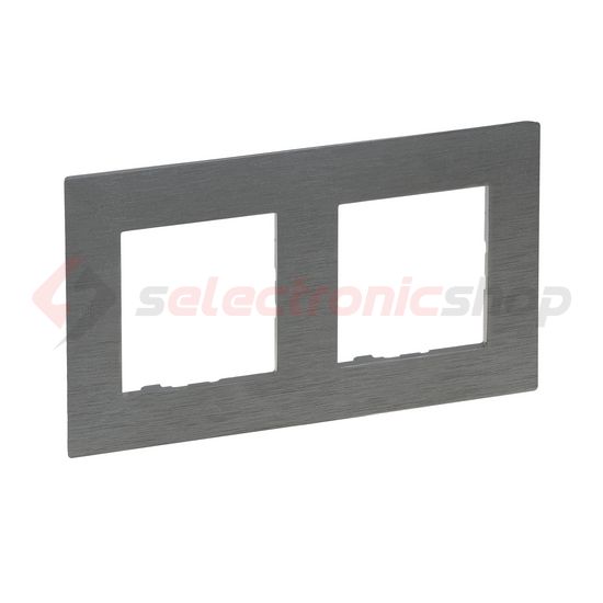 NiloéStep keret csiszolt szürke 2-egység vízszintes és függőleges műanyag kezeletlen LEGRAND - 863992