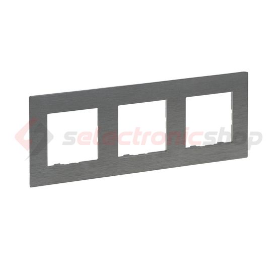 NiloéStep keret csiszolt szürke 3-egység vízszintes és függőleges műanyag kezeletlen LEGRAND - 863993