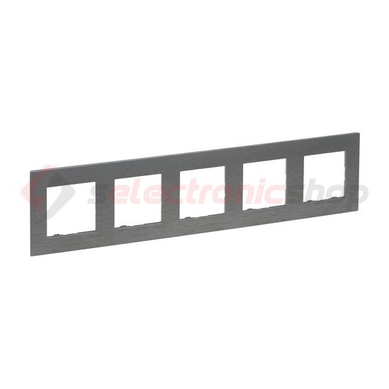 NiloéStep keret csiszolt szürke 5-egység vízszintes és függőleges műanyag kezeletlen LEGRAND - 863995