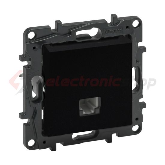 NiloéStep telefon csatlakozó betét közp. fedéllel RJ11 fekete LEGRAND - 863555