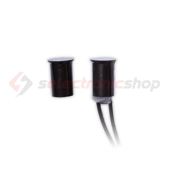 Nyitásérzékelő (reed-relé) 2vez. Befúrható 12,5mm kapcs.táv süllyesztett barna TANE ALARM - MINI-10BR