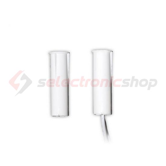 Nyitásérzékelő (reed-relé) 2vez. befúrható 15mm kapcs.táv süllyesztett fehér TANE ALARM - TAP-10WH